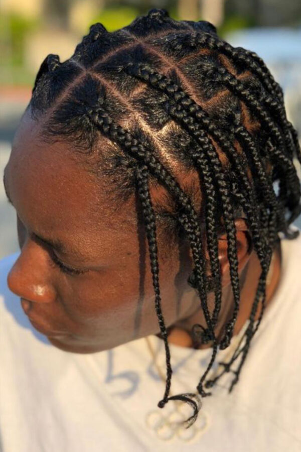 Men’s box braids